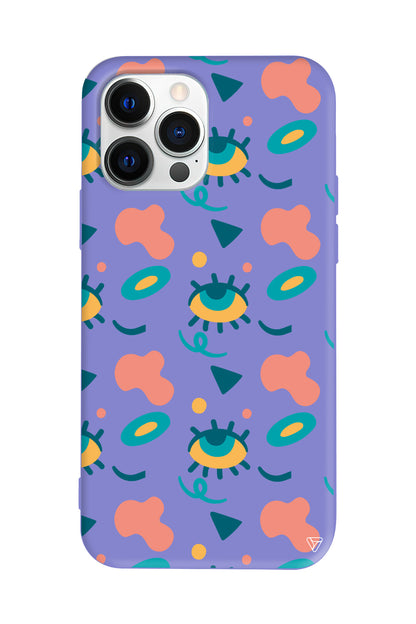 Pastel Goz Lansman Model İçi Kadife Silikon Telefon Kılıfı