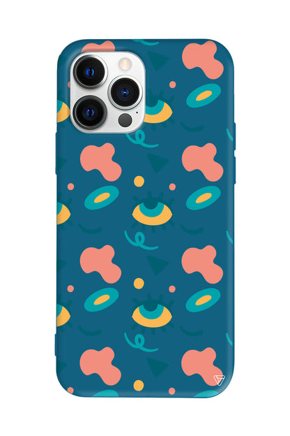 Pastel Goz Lansman Model İçi Kadife Silikon Telefon Kılıfı