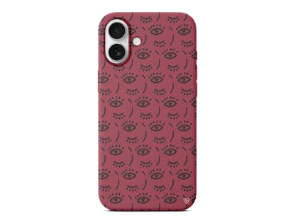 Kalp Goz Lansman Model İçi Kadife Silikon Telefon Kılıfı – Plus Serisine Özel