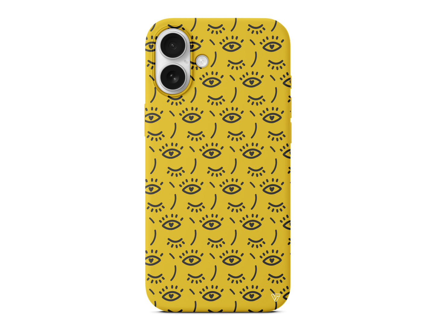 Kalp Goz Lansman Model İçi Kadife Silikon Telefon Kılıfı