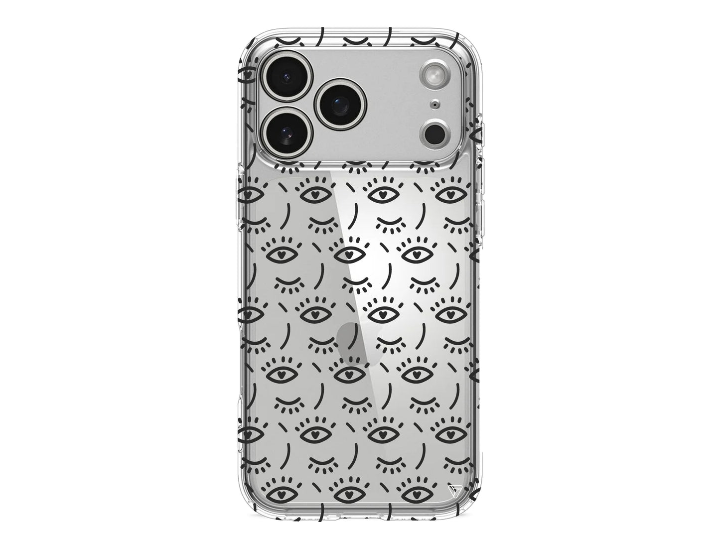 Kalp Goz Lansman Model İçi Kadife Silikon Telefon Kılıfı