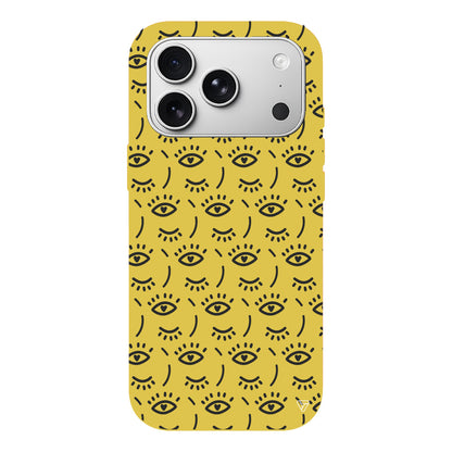 Kalp Goz Lansman Model İçi Kadife Silikon Telefon Kılıfı