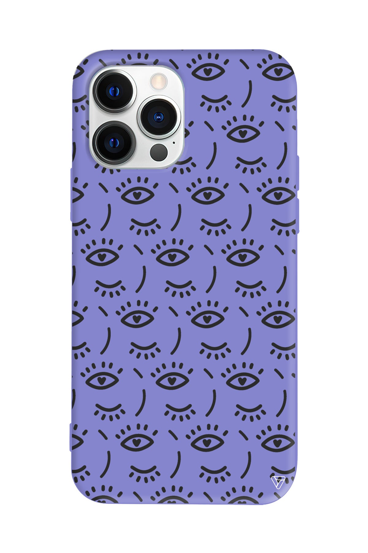 Kalp Goz Lansman Model İçi Kadife Silikon Telefon Kılıfı