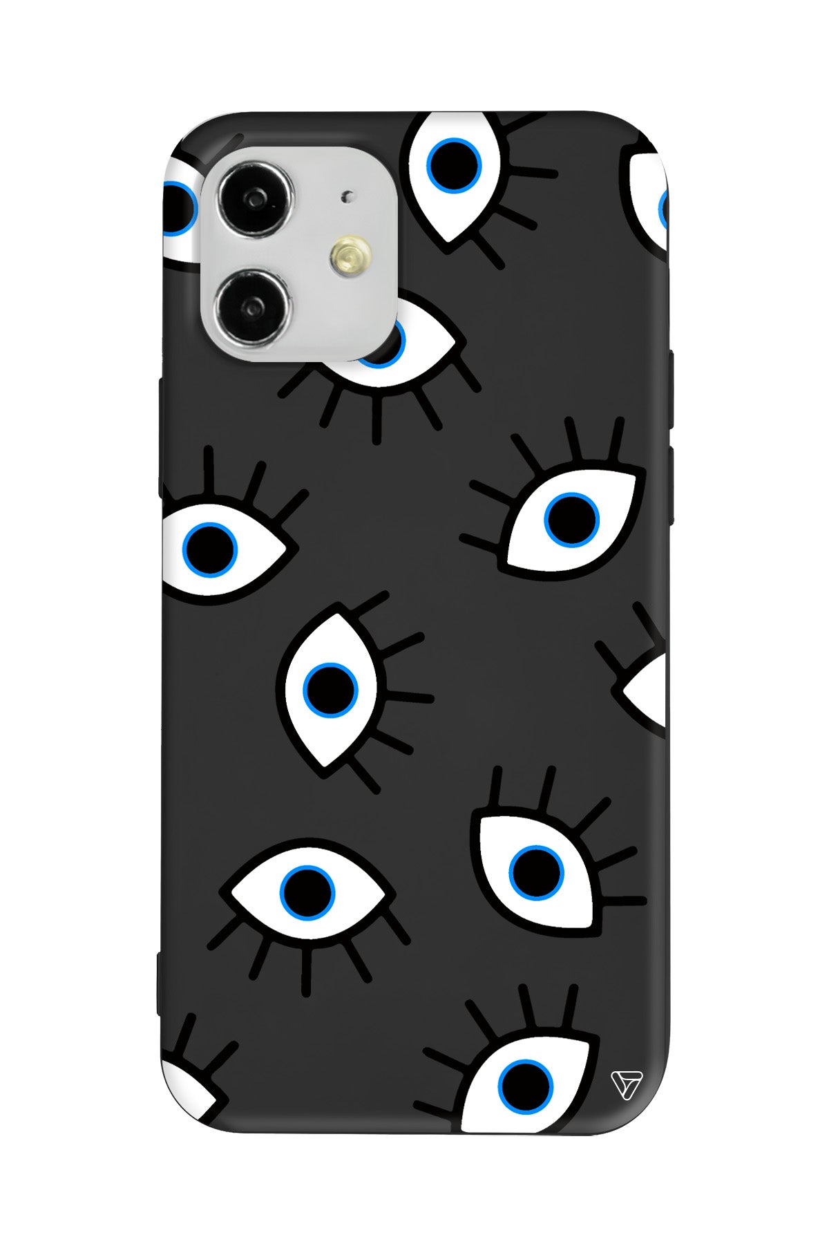 Random Eyes Lansman Model İçi Kadife Silikon Telefon Kılıfı