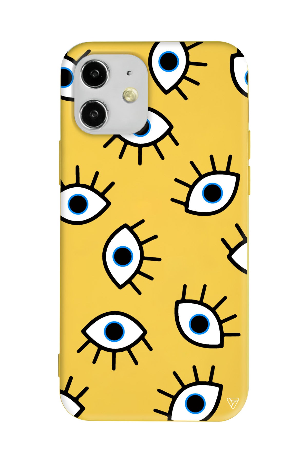 Random Eyes Lansman Model İçi Kadife Silikon Telefon Kılıfı