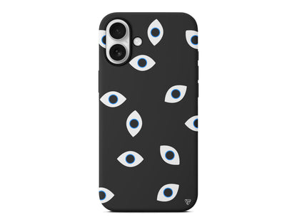 Random Eyes Lansman Model İçi Kadife Silikon Telefon Kılıfı – Plus Serisine Özel