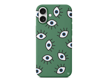 Random Eyes Lansman Model İçi Kadife Silikon Telefon Kılıfı