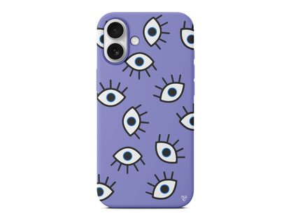 Random Eyes Lansman Model İçi Kadife Silikon Telefon Kılıfı