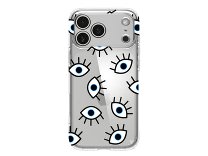 Random Eyes Lansman Model İçi Kadife Silikon Telefon Kılıfı