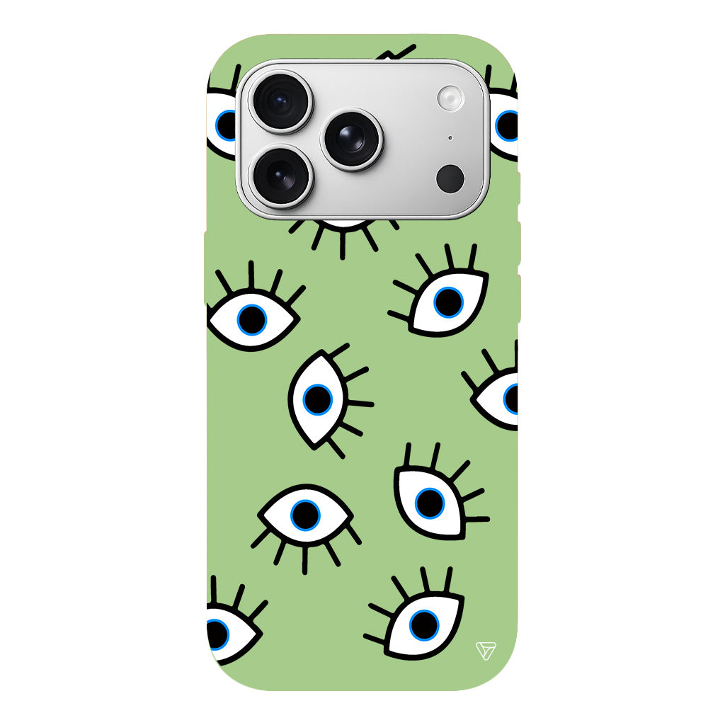 Random Eyes Lansman Model İçi Kadife Silikon Telefon Kılıfı