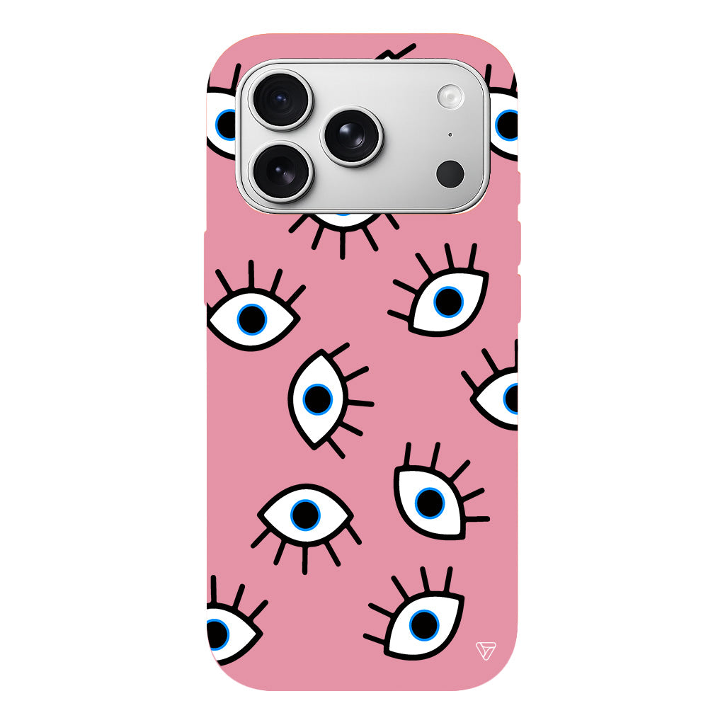 Random Eyes Lansman Model İçi Kadife Silikon Telefon Kılıfı