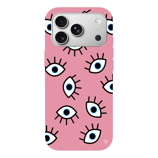 Random Eyes Lansman Model İçi Kadife Silikon Telefon Kılıfı