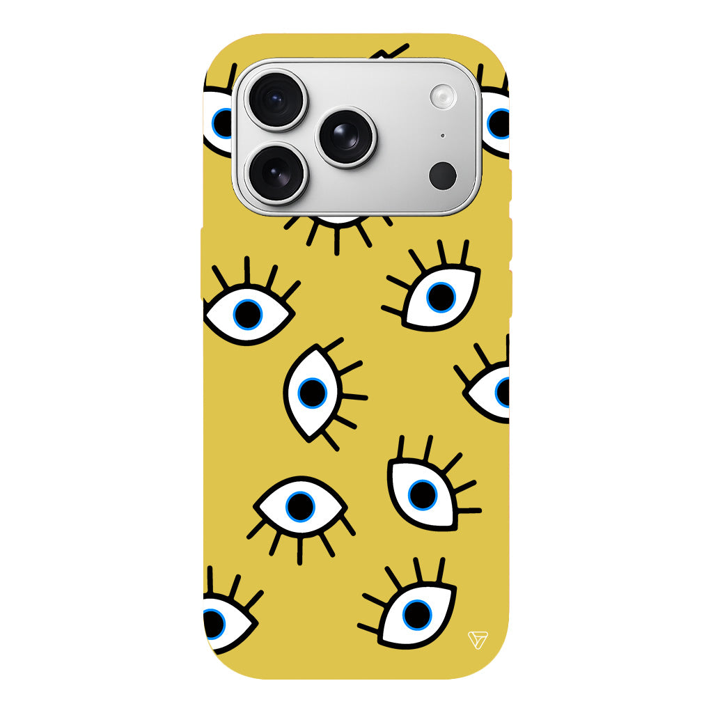 Random Eyes Lansman Model İçi Kadife Silikon Telefon Kılıfı