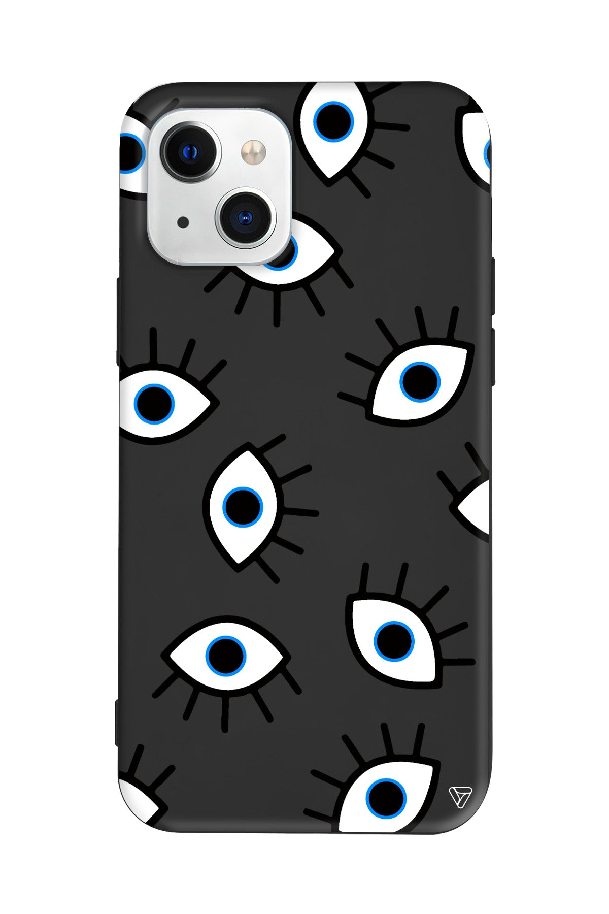 Random Eyes Lansman Model İçi Kadife Silikon Telefon Kılıfı – Plus Serisine Özel