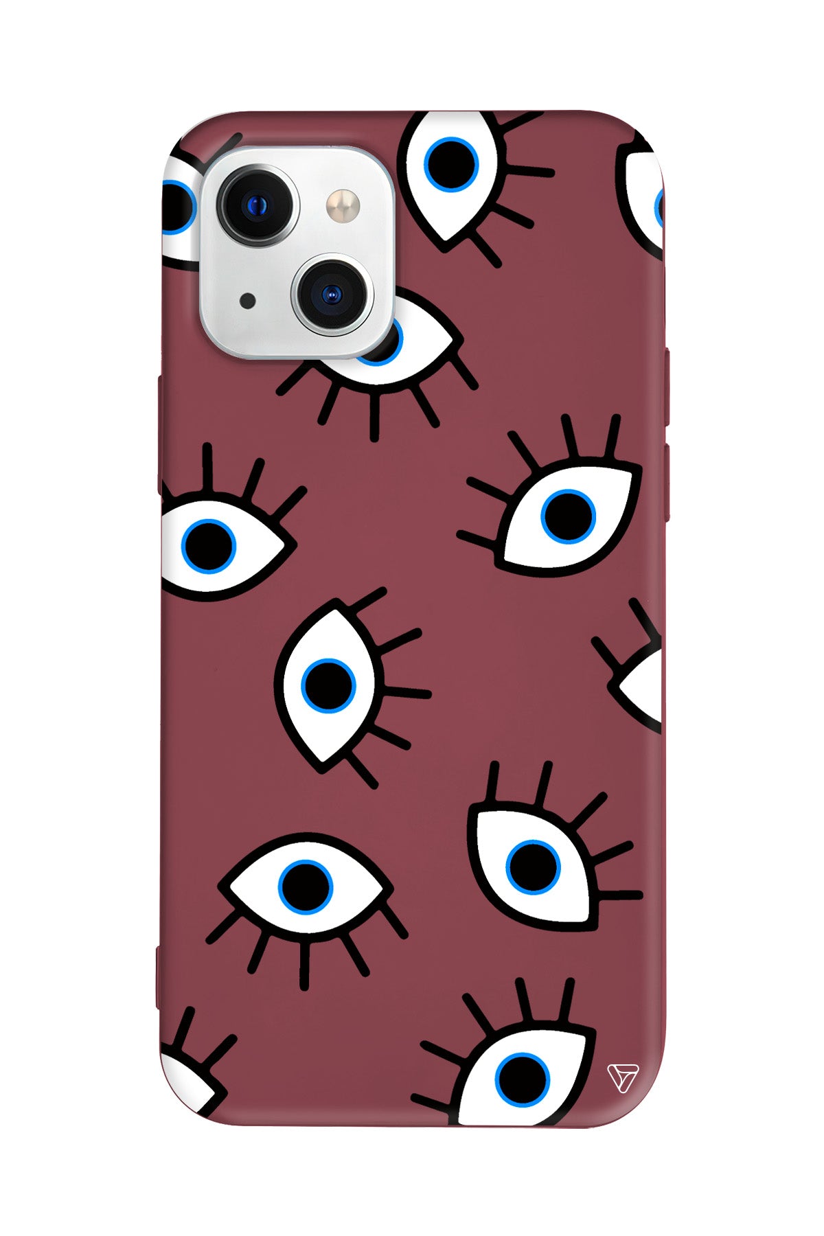 Random Eyes Lansman Model İçi Kadife Silikon Telefon Kılıfı – Plus Serisine Özel