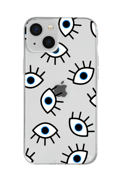 Random Eyes Lansman Model İçi Kadife Silikon Telefon Kılıfı