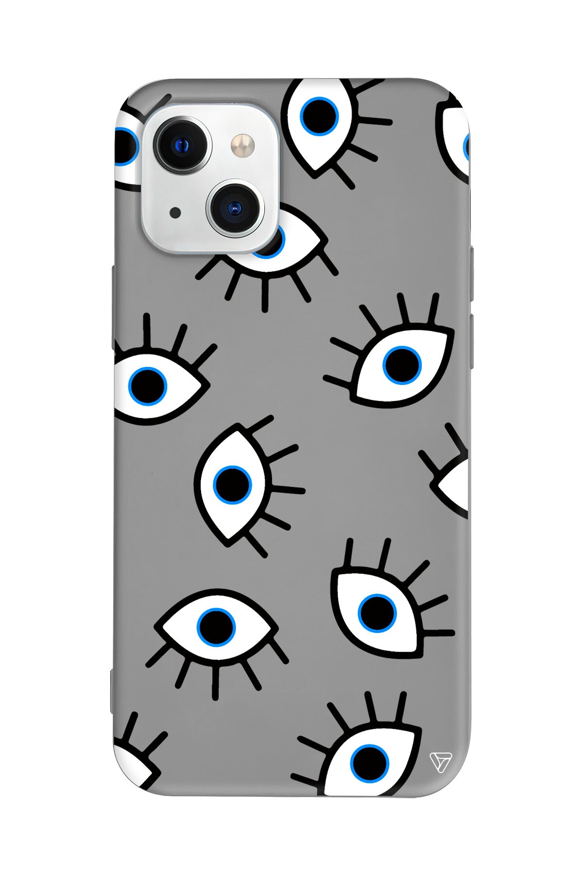 Random Eyes Lansman Model İçi Kadife Silikon Telefon Kılıfı – Plus Serisine Özel