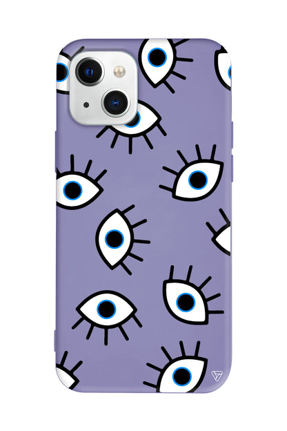 Random Eyes Lansman Model İçi Kadife Silikon Telefon Kılıfı