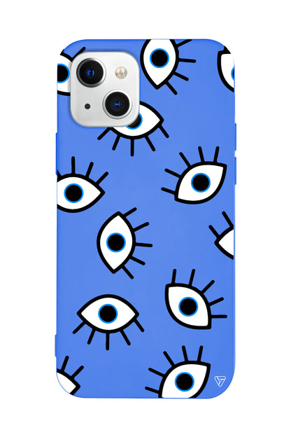 Random Eyes Lansman Model İçi Kadife Silikon Telefon Kılıfı – Plus Serisine Özel