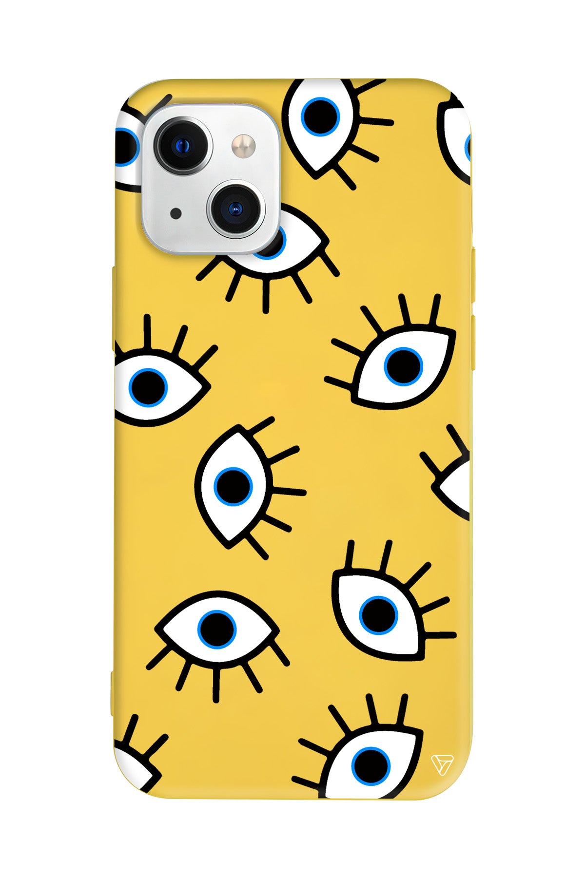 Random Eyes Lansman Model İçi Kadife Silikon Telefon Kılıfı