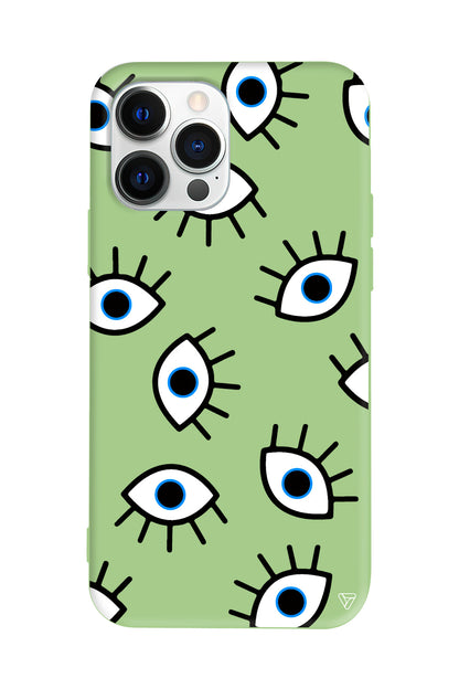 Random Eyes Lansman Model İçi Kadife Silikon Telefon Kılıfı