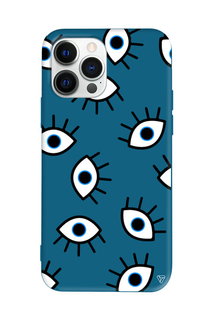 Random Eyes Lansman Model İçi Kadife Silikon Telefon Kılıfı