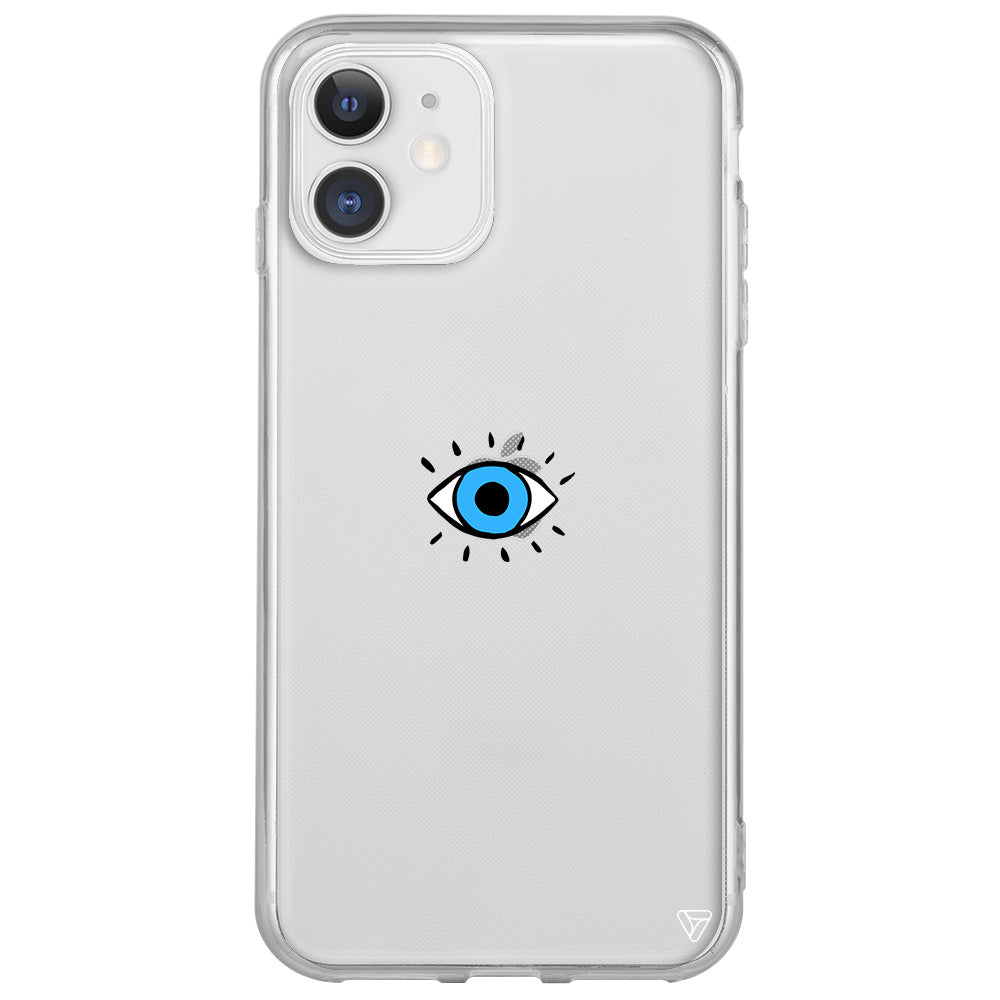 One Eye Lansman Model İçi Kadife Silikon Telefon Kılıfı