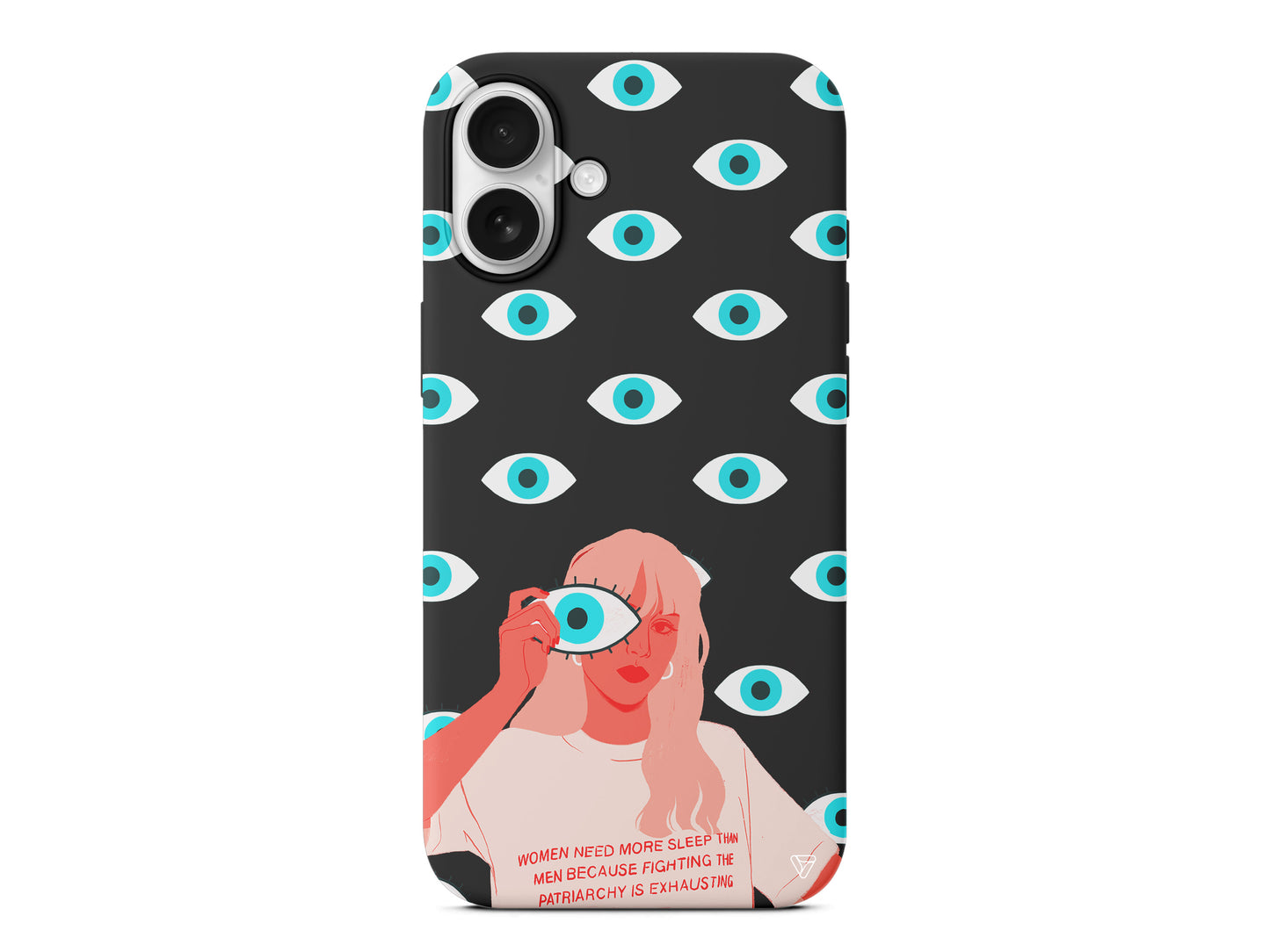 Büyük Gözlü Kız Lansman Model İçi Kadife Silikon Telefon Kılıfı – Plus Serisine Özel