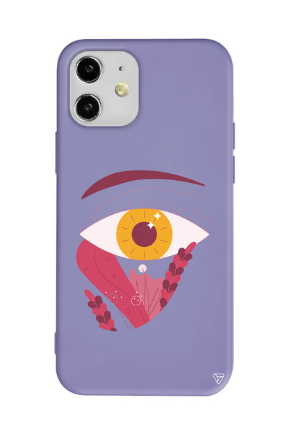 Sarı Göz Lansman Model İçi Kadife Silikon Telefon Kılıfı