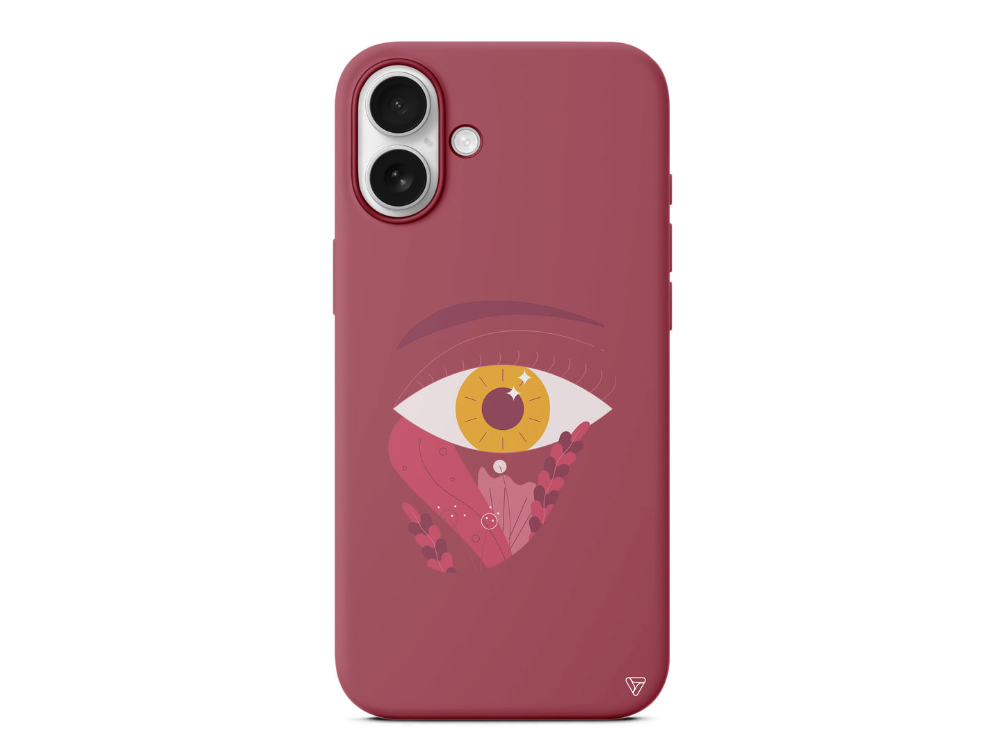 Sarı Göz Lansman Model İçi Kadife Silikon Telefon Kılıfı