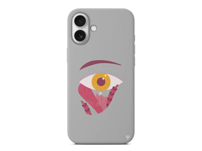 Sarı Göz Lansman Model İçi Kadife Silikon Telefon Kılıfı