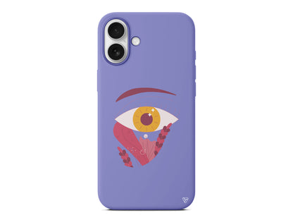 Sarı Göz Lansman Model İçi Kadife Silikon Telefon Kılıfı