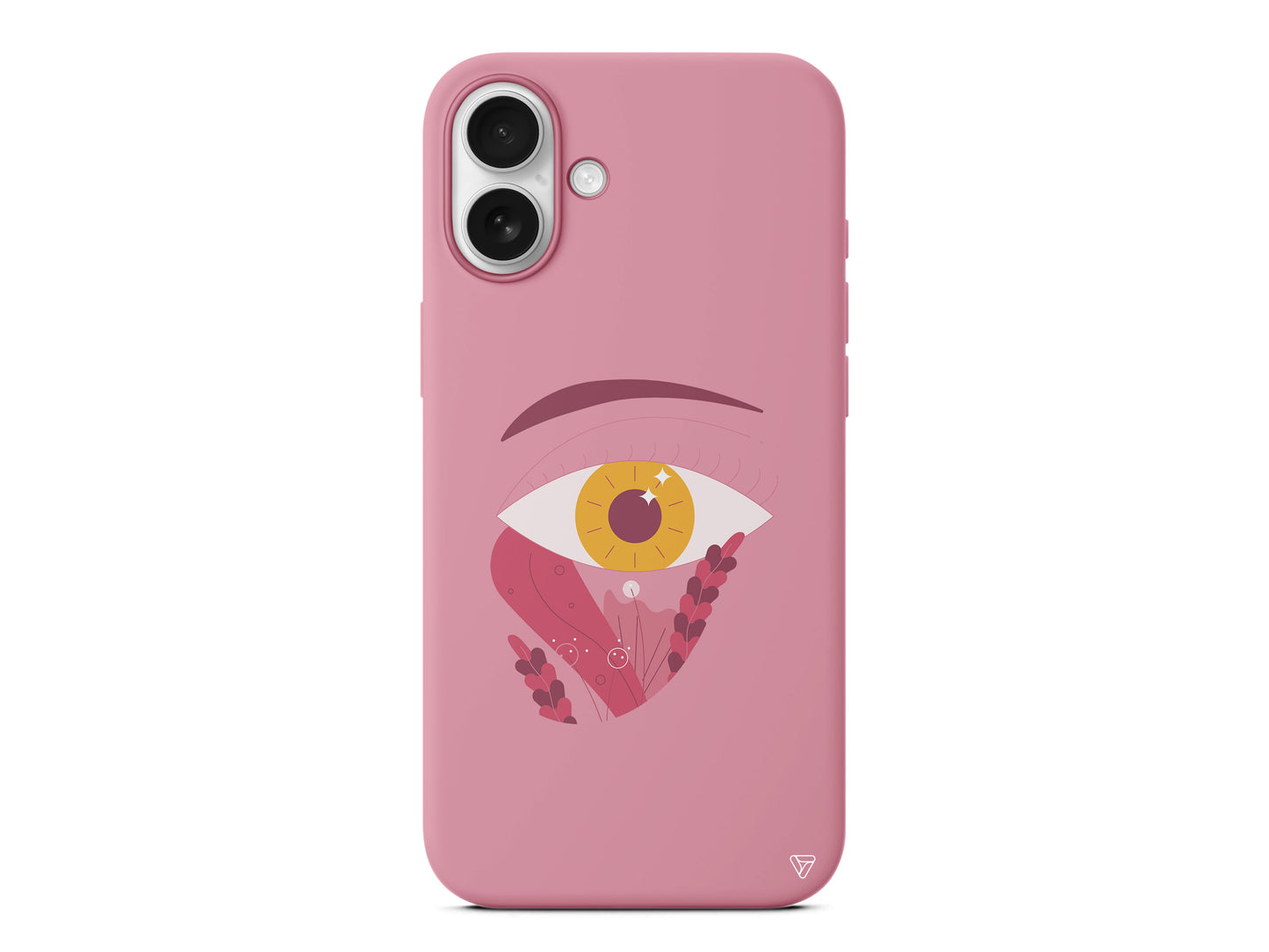 Sarı Göz Lansman Model İçi Kadife Silikon Telefon Kılıfı