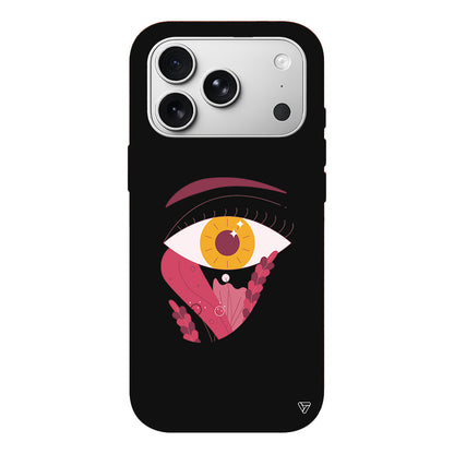 Sarı Göz Lansman Model İçi Kadife Silikon Telefon Kılıfı