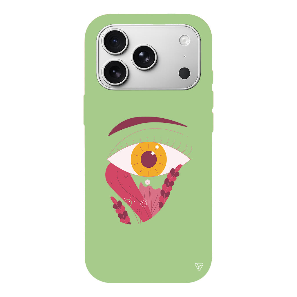 Sarı Göz Lansman Model İçi Kadife Silikon Telefon Kılıfı