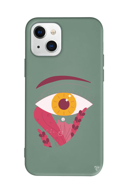 Sarı Göz Lansman Model İçi Kadife Silikon Telefon Kılıfı