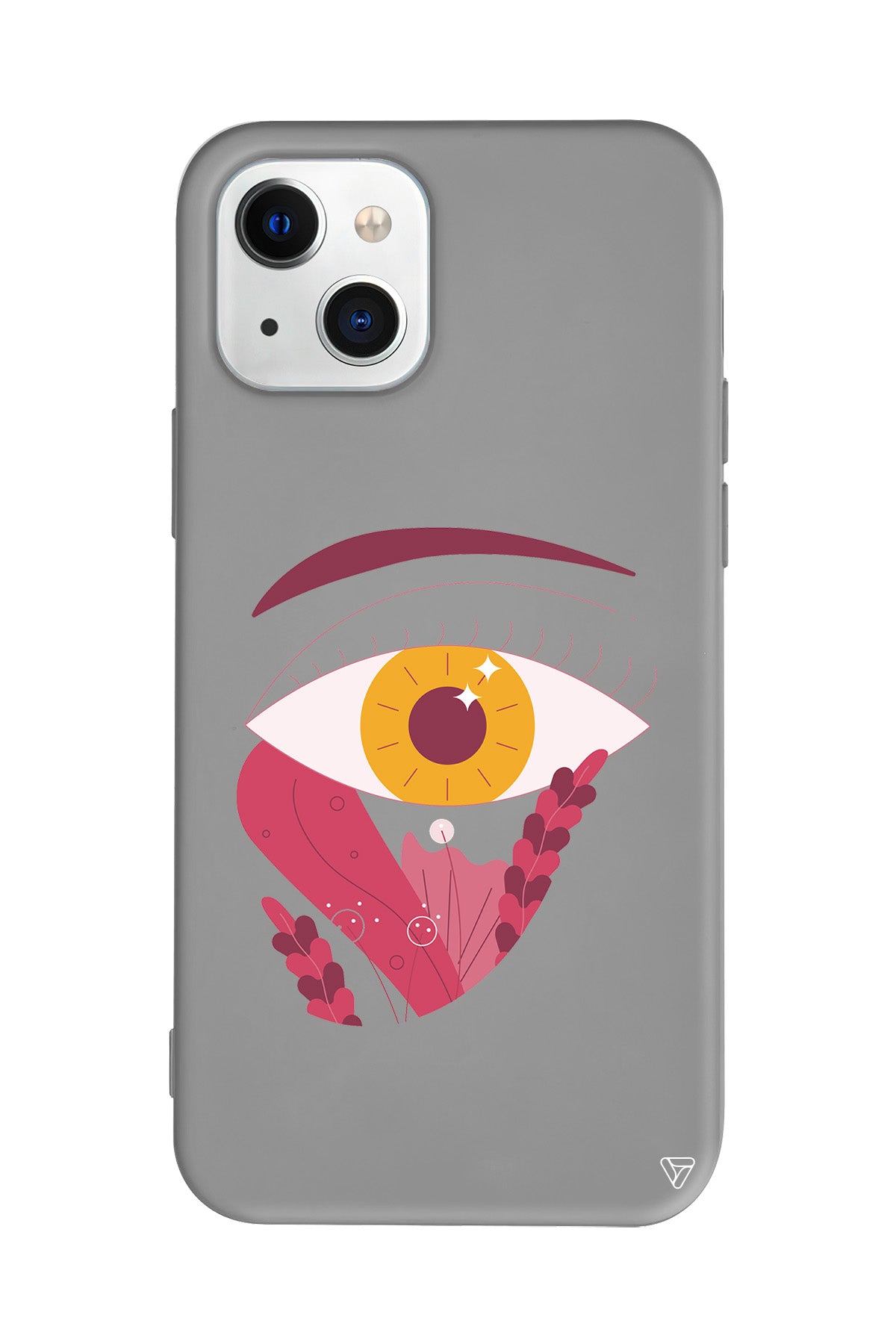 Sarı Göz Lansman Model İçi Kadife Silikon Telefon Kılıfı