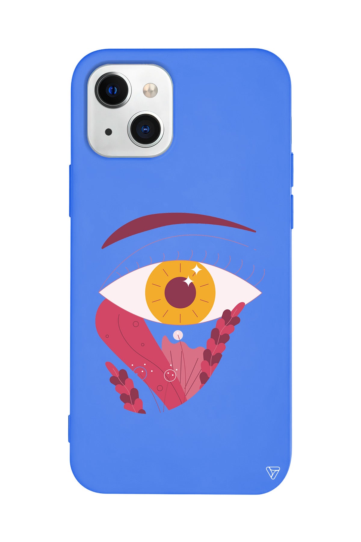 Sarı Göz Lansman Model İçi Kadife Silikon Telefon Kılıfı