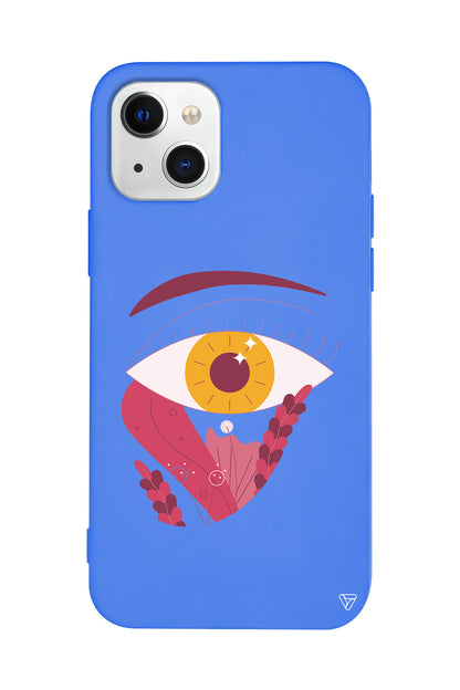 Sarı Göz Lansman Model İçi Kadife Silikon Telefon Kılıfı