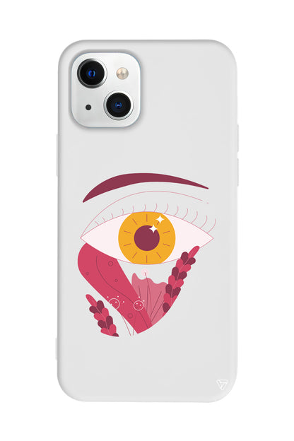 Sarı Göz Lansman Model İçi Kadife Silikon Telefon Kılıfı