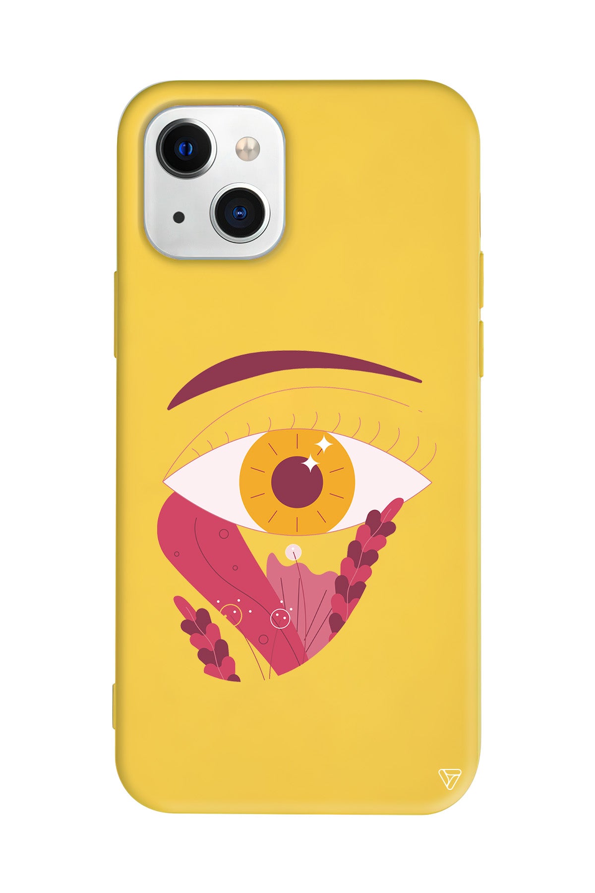 Sarı Göz Lansman Model İçi Kadife Silikon Telefon Kılıfı – Plus Serisine Özel