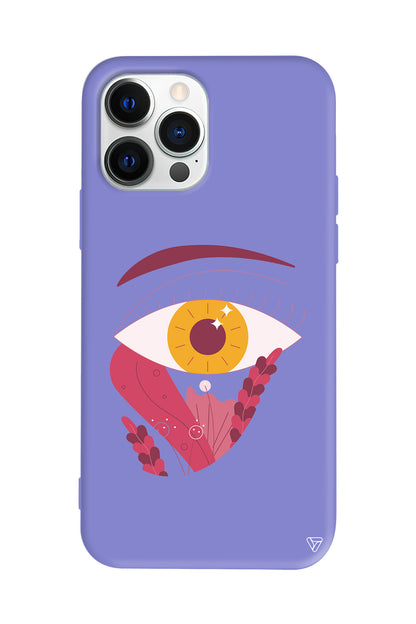 Sarı Göz Lansman Model İçi Kadife Silikon Telefon Kılıfı