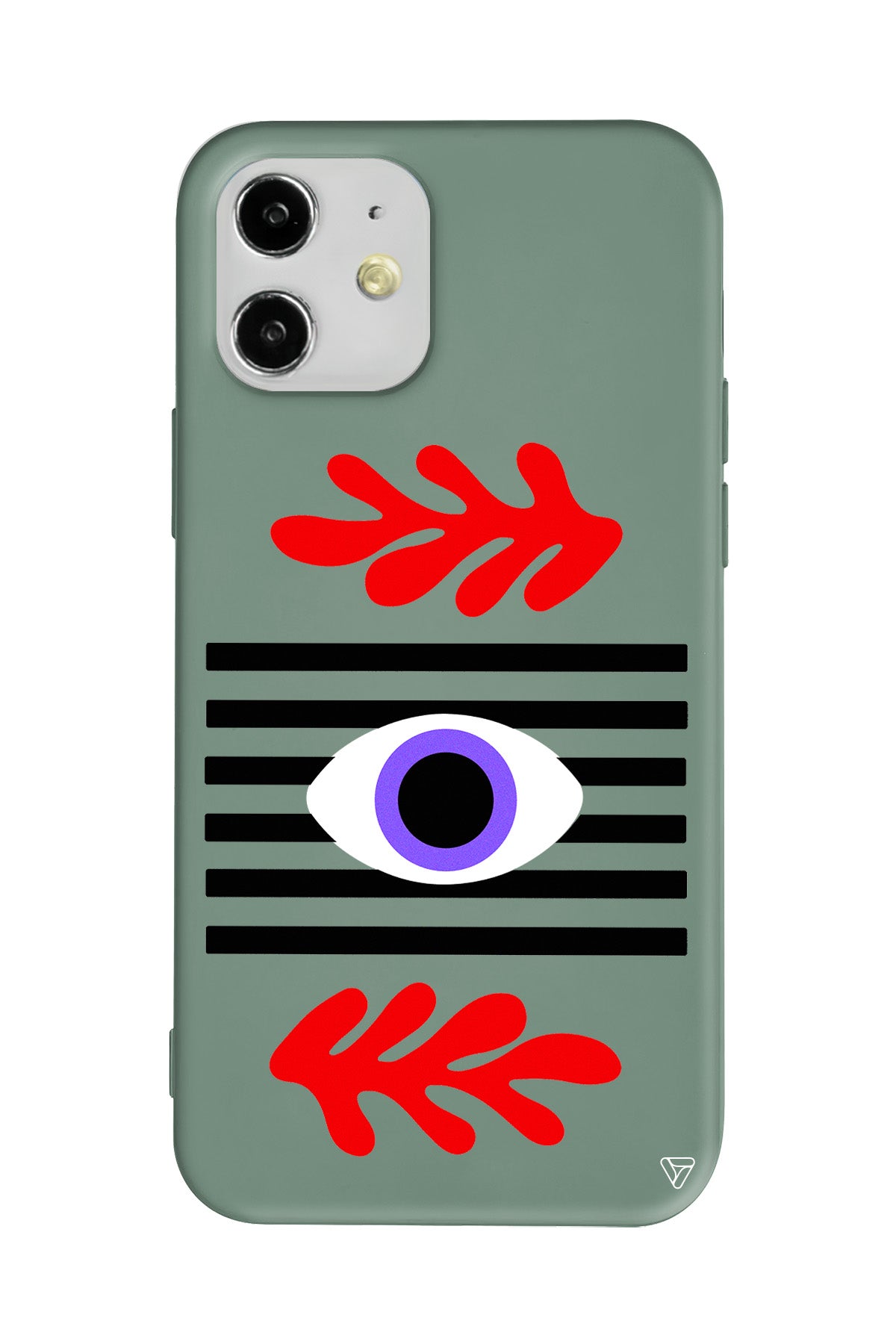 Mor Göz Lansman Model İçi Kadife Silikon Telefon Kılıfı