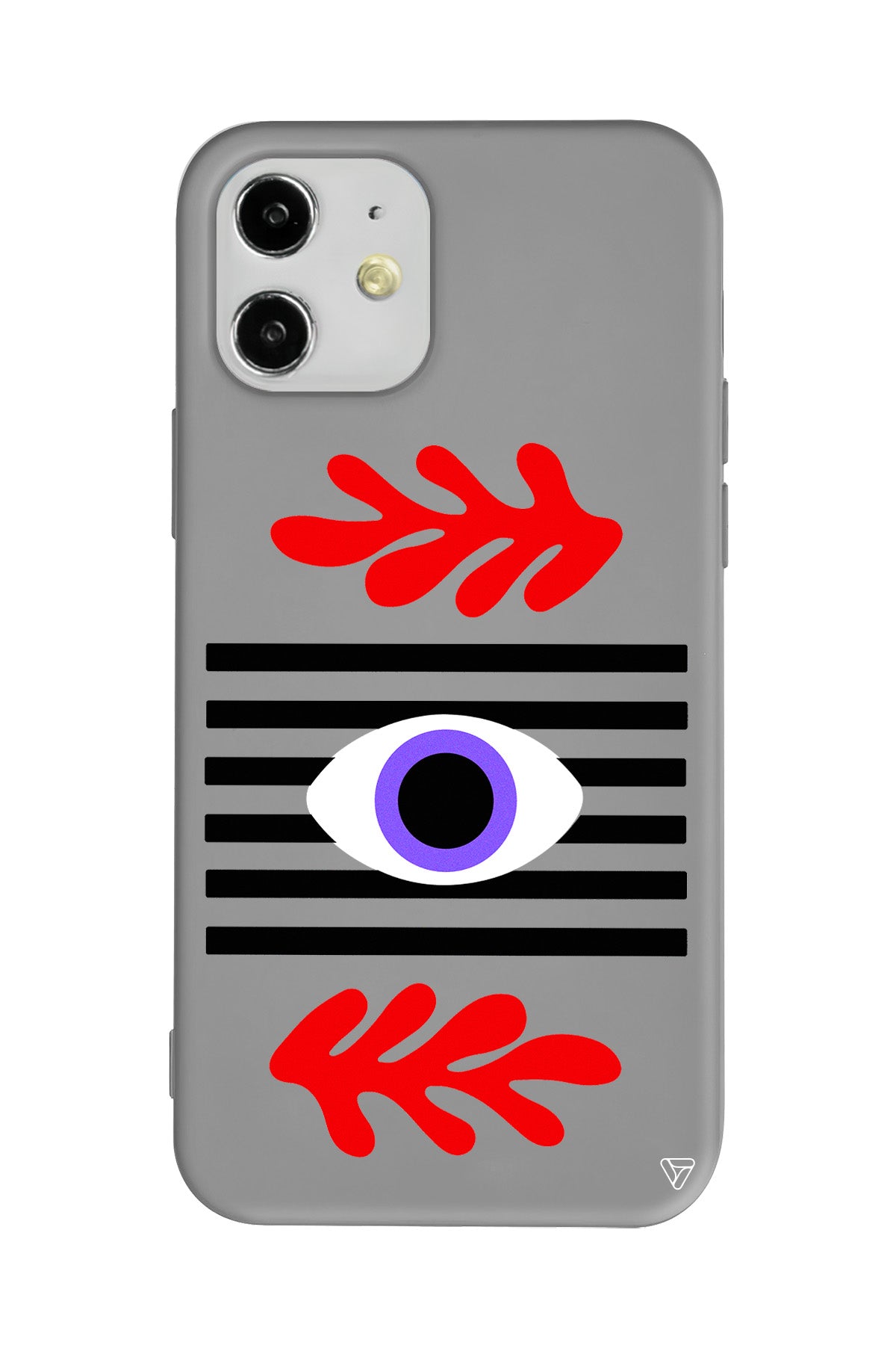 Mor Göz Lansman Model İçi Kadife Silikon Telefon Kılıfı