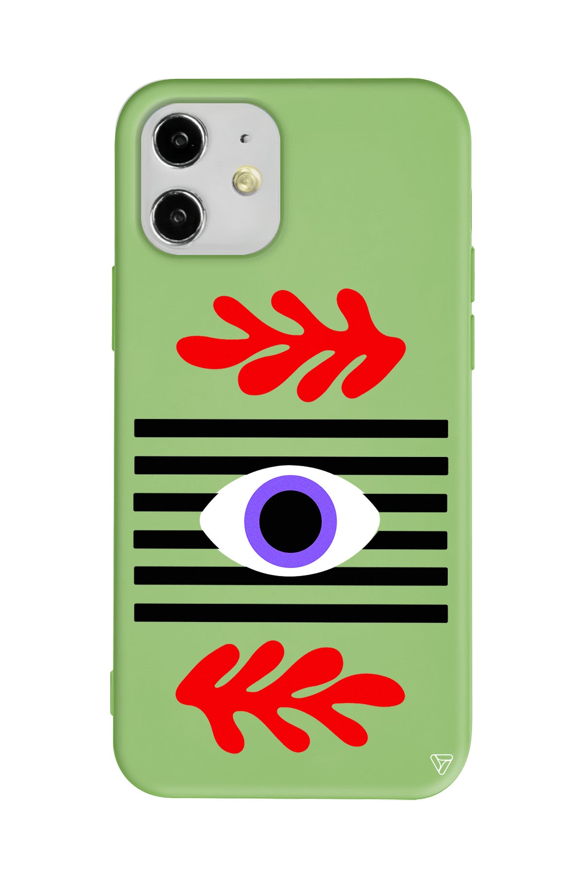 Mor Göz Lansman Model İçi Kadife Silikon Telefon Kılıfı