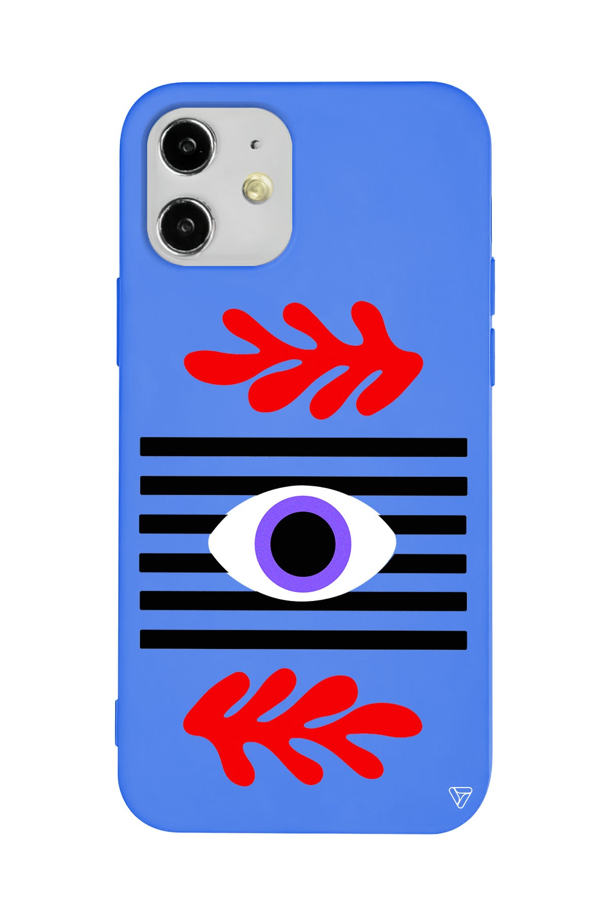 Mor Göz Lansman Model İçi Kadife Silikon Telefon Kılıfı