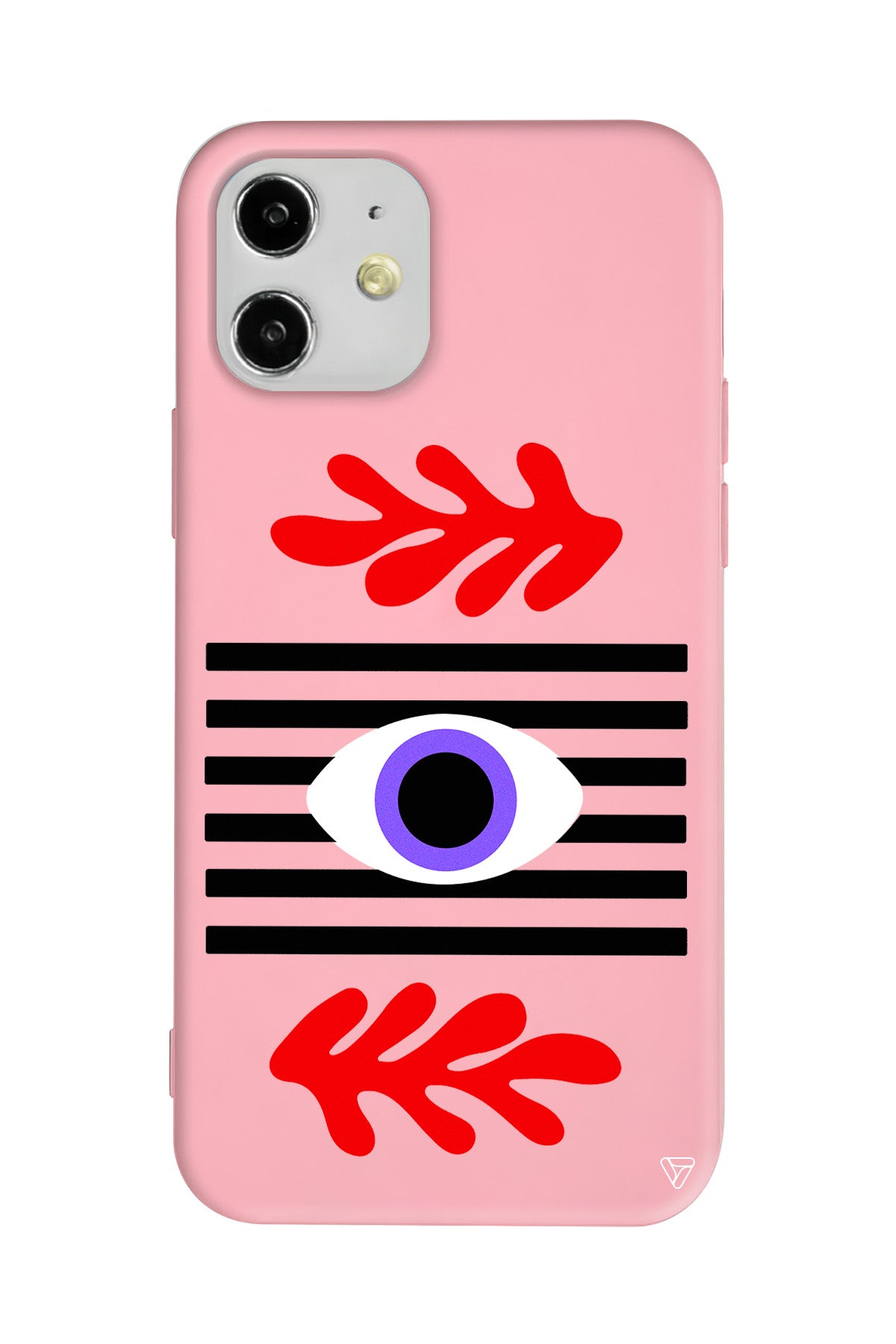 Mor Göz Lansman Model İçi Kadife Silikon Telefon Kılıfı