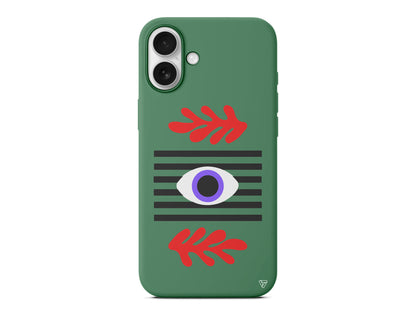 Mor Göz Lansman Model İçi Kadife Silikon Telefon Kılıfı