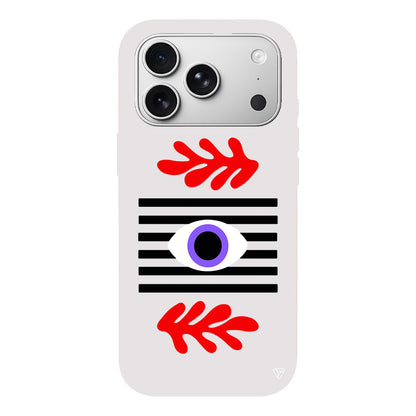 Mor Göz Lansman Model İçi Kadife Silikon Telefon Kılıfı