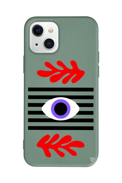 Mor Göz Lansman Model İçi Kadife Silikon Telefon Kılıfı